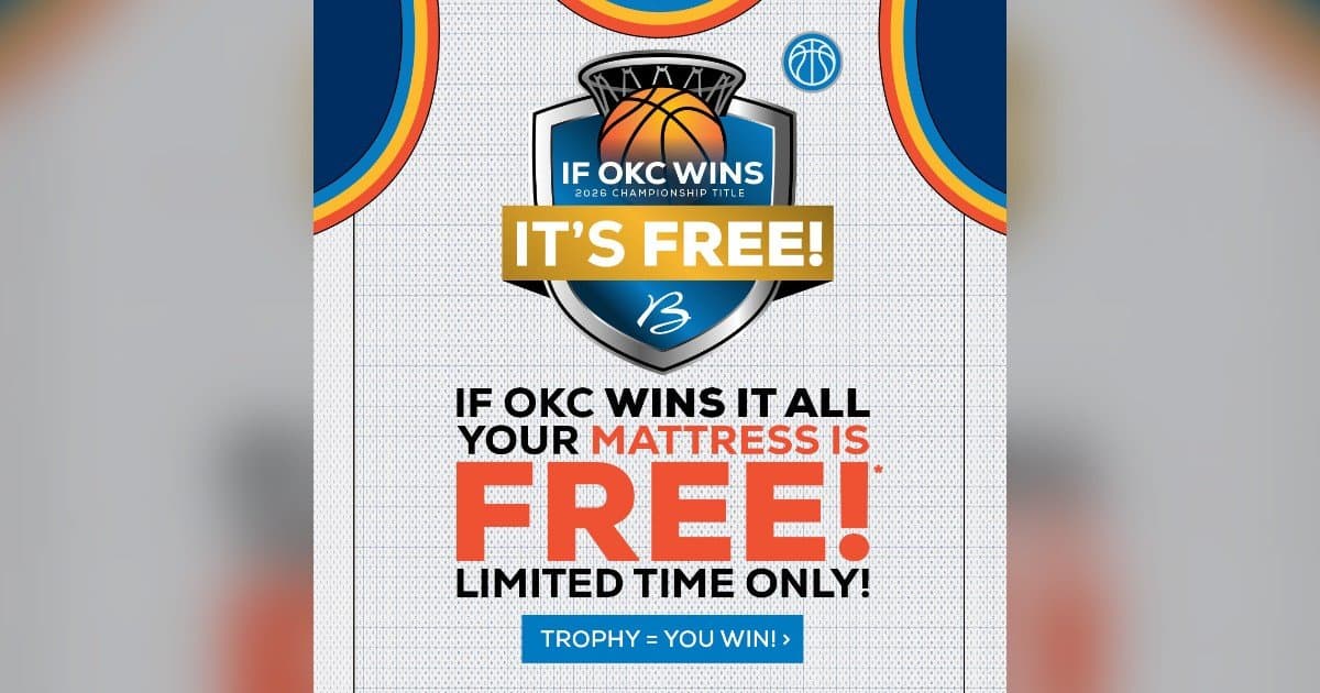 Bob Mills Furniture Offers Free Mattresses if Oklahoma City Team Wins Championship