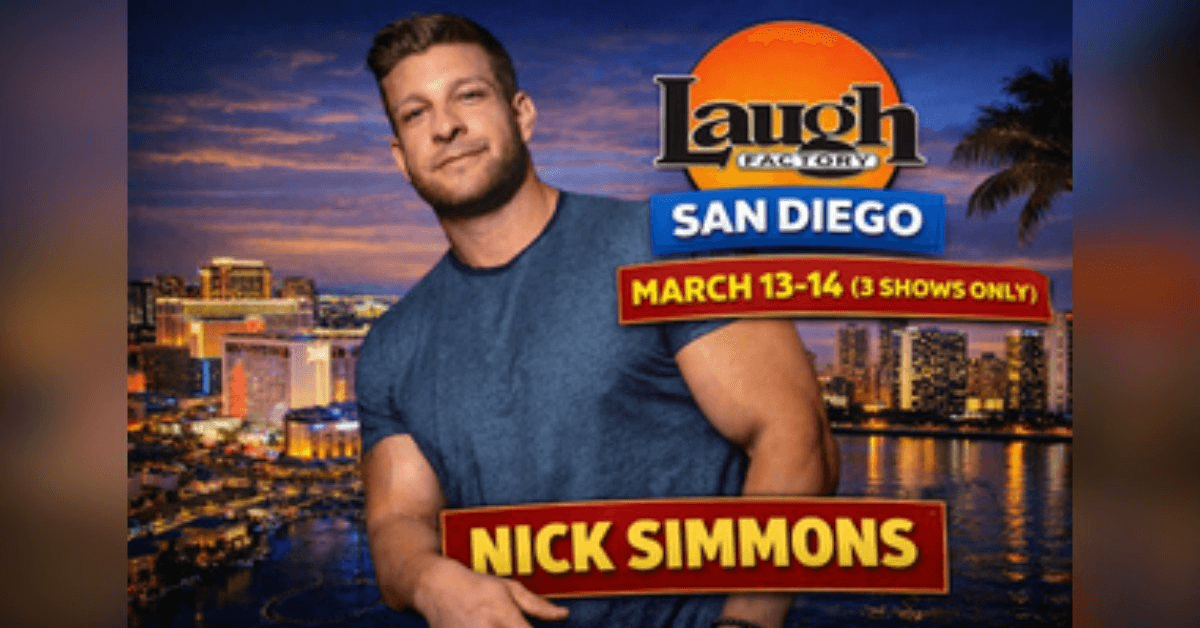 Nick Simmons Brings High-Energy Stand-Up to Laugh Factory San Diego March 13–14