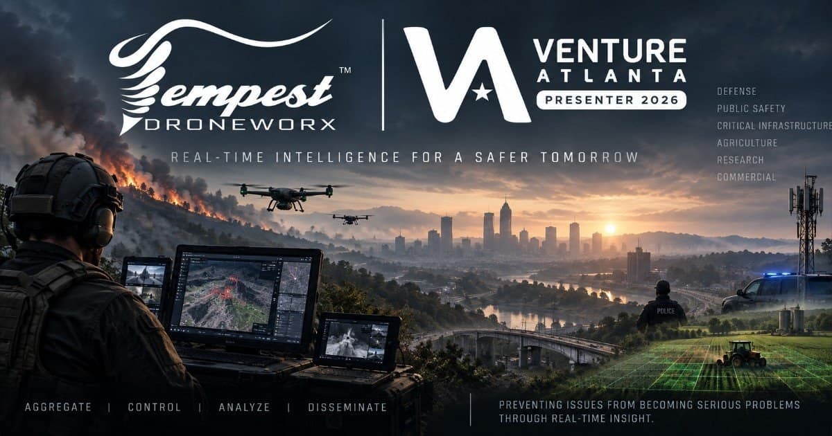 Tempest Droneworx Selected to Present at Venture Atlanta 2026, Highlighting Real-Time 3D Intelligence Technology