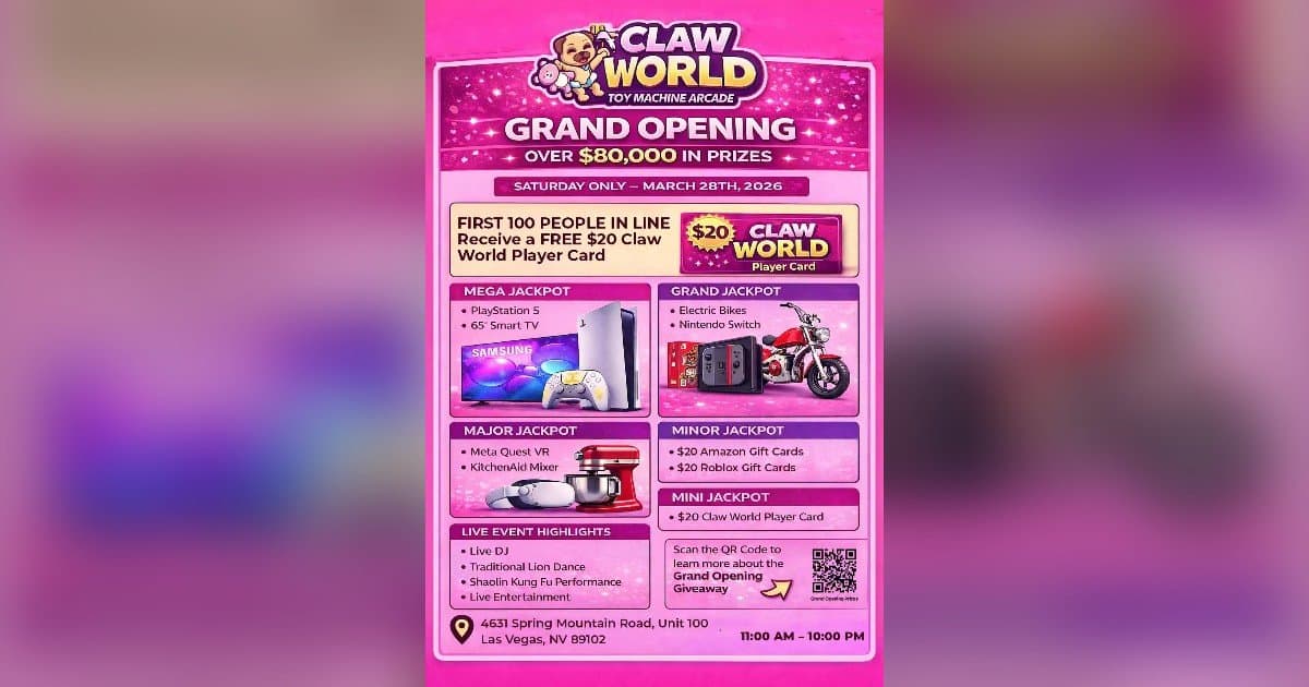 Claw World Chinatown Grand Opening Signals Shift in Attention Economy
