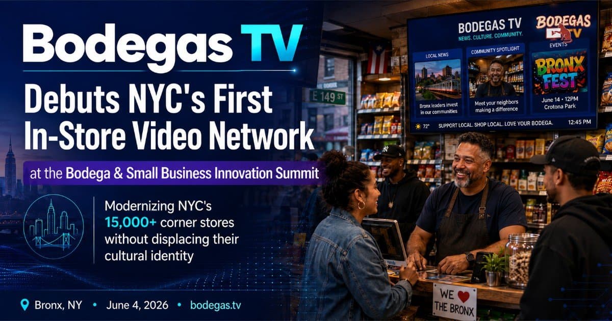 Bodegas TV Launches NYC's First In-Store Video Network, Aiming to Modernize Corner Stores Without Displacing Cultural Identity