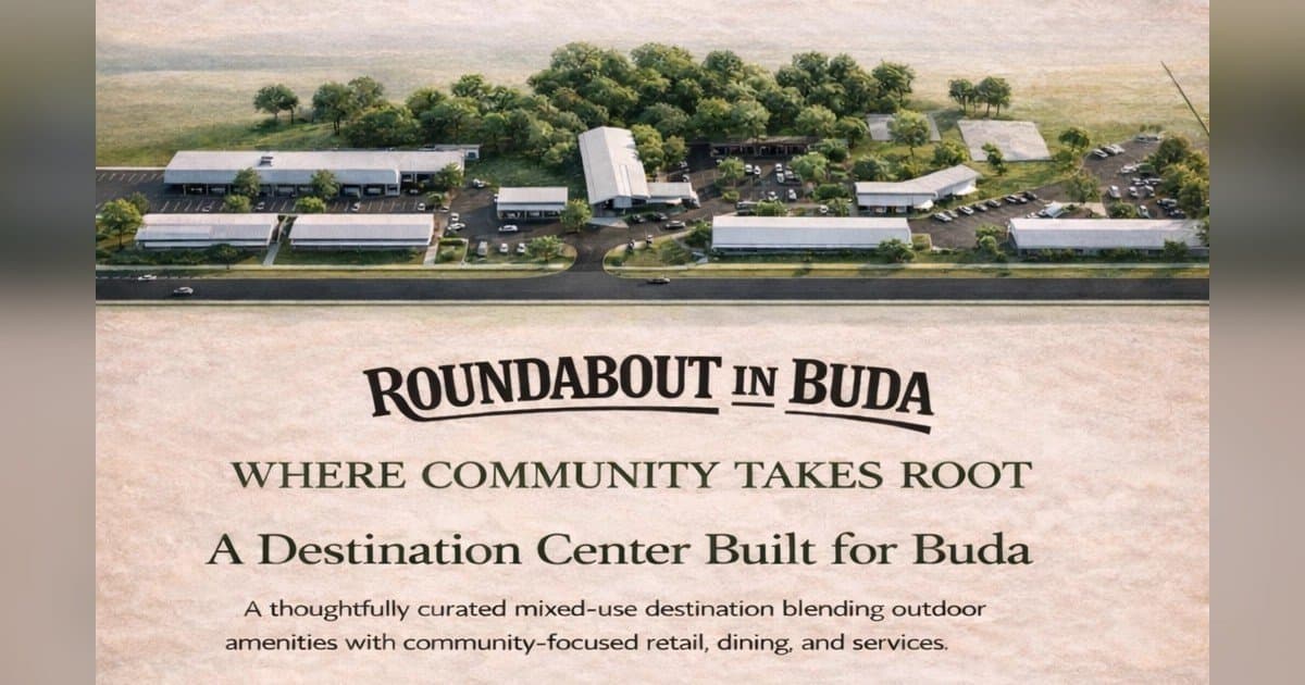 The Roundabout in Buda Breaks Ground on Community-Focused Development