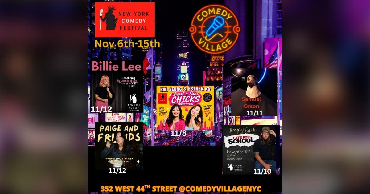 Comedy Village Returns to New York Comedy Festival for Third Year with Star-Studded Lineup