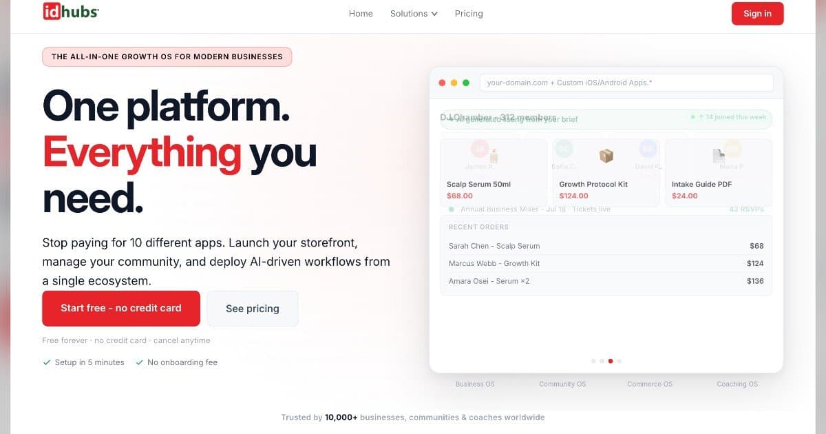 idhubs Challenges the Integration Model, Betting on a Unified Operating System for the AI Era