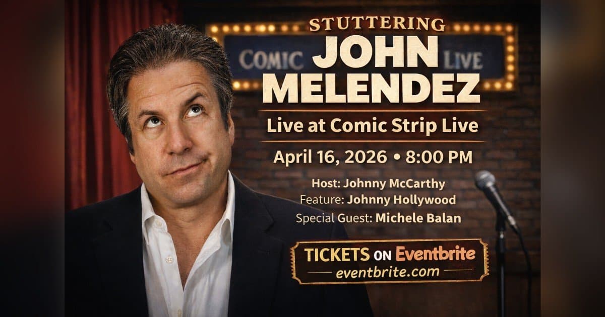 Stuttering John Melendez Returns to Manhattan Stage for Headlining Set at Comic Strip Live